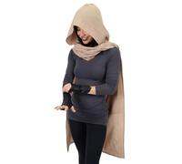 Cape de guerrier des sables - Costume Chani du désert - Costume Chani - Pour cosplay, festival - Châle post-apocalytique, sable, taille unique