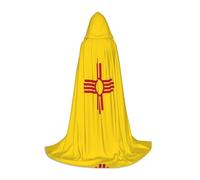 Cape de magicien imprimée drapeau du Nouveau-Mexique S | Costume de fête à thème | Cape de cosplay pour adulte/jeune | Tailles S, M L