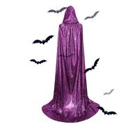 Cape de Noël d'Halloween, cape pleine longueur pour adulte Mardi Gras - Cape à capuche douce et confortable | à capuche élégante couverture unisexe sur toute la longueur pour les événements de co