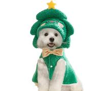 Cape de Noël pour Chien, Tenue de Noël pour Chat | Costumes de fête de Chat de Chien | Déguisement de noël Chaud d'hiver pour Animaux de Compagnie, Cape de noël Confortable pour Chien et Chat avec Un