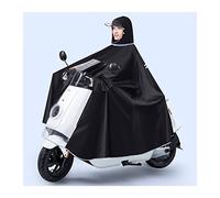 Cape de pluie for vélo, ponchos for femmes, cape unisexe coupe-vent, for, électrique, moto, housse poncho for scooter mobilité(Black,M)