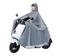 Cape de pluie for vélo, ponchos for femmes, cape unisexe coupe-vent, for, électrique, moto, housse poncho for scooter mobilité(Gray,4X-Large)