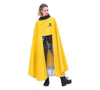 Cape de pluie for vélo, ponchos for femmes, cape unisexe coupe-vent simple, poncho à capuche, for, électrique, scooter, housse(Yellow,S)