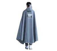 Cape de pluie for vélo, ponchos for femmes, cape unisexe coupe-vent simple, poncho à capuche, for, électrique, scooter, housse(Silver Gray,M)