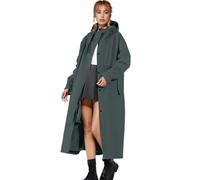 Cape De Pluie Poncho Femme Impermeable Capuche Veste Legere Ete Bain Coupe Vent Homme Trench Coat Avec Imperméable Plage Manteaux Impermeables Parka Adulte Randonnée Moto Transparent,armée verte,XL