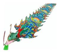 cape de pluie pour cycliste, Ruban de danse du Lion 3d, banderole en tissu soie, Long ruban Dragon, accessoires et, chinois(Grün,8m)