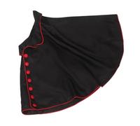Cape de Prêtre Noire en Polyester, Col Montant Classique pour Cérémonies | Coupe Légère et Confortable, Infroissable, Design Liturgique Traditionnel, Vêtement Unisexe pour Service Religieux et Culte