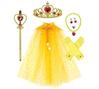 Cape de princesse jaune - Parure de bijoux jaune
