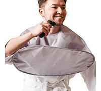 Cape de rasage pour barbe - Tablier de rasage imperméable 3D - Cape de rasage pliable - Grille légère pour couper les poils du visage - Easy Clean Grooming Sink Protector Station - Coffret cadeau pour