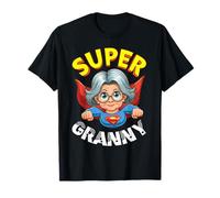 Cape de Super-Grand-mère avec Inscription « Super Granny Hero » T-Shirt