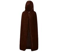Cape de vampire à capuche pour adulte, unisexe, cape, avec capuche, au design mystérieux, style Renaissance, gothique, médiéval, costume médiéval, uniforme pour Halloween, carnaval