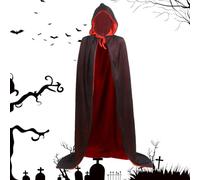 Cape De Vampire Déguisement Cosplay Halloween Réversible Rétro Horreur