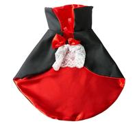 Cape de vampire d'Halloween adaptée aux animaux domestiques, cape de vampires d'Halloween, tissu polyester pour une tenue confortable, accessoires de cosplay pour animaux de compagnie