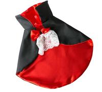 Cape de vampire d'Halloween adaptée aux animaux domestiques, cape de vampires d'Halloween, tissu polyester pour une tenue confortable