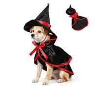 Cape de Vampire d'halloween pour Animaux, Célébration Halloween, Noir | Chiens et Chats, Tenue Cosplay Facile à Enfiler, Usage Fête ou Quotidien, Taille 30x27cm