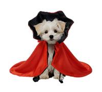 Cape de vampire pour chats, cape d'Halloween pour animaux de compagnie, costume de sorcière et de vampire pour fêtes Taille S, M, L