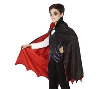 Cape de vampire pour enfants garçon - ATOSA - Noir et rouge - Découpe chauve-souris