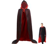 Cape De Vampire Tenue D'Horreur Réversible En Velours Pour Mascarade