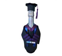 Cape de vin pour diplôme - Bouteille pour robe de remise des diplômes | Couvre-bouteille de vin avec chapeau de célibataire, cadeaux pour diplômés, célibataires et collègues