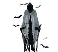 Cape d'Halloween à capuche - Cape à capuche unisexe pour adultes - Pour cosplay, maison de la terreur, fêtes et événements