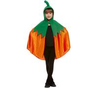 Cape D'Halloween Enfant Citrouille Fantôme Diable Chat Costume Accessoire