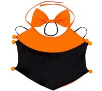 Cape d'Halloween pour animal domestique, costume de vampire pour chat et chien, cape en polyester orange et noir, tour de cou réglable de 30 à 55,1 cm, légère pour les fêtes