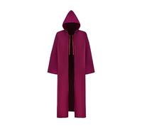 Cape d'Halloween pour femme - Vampire rouge - Cape à capuche - Cape de sorcière - Manteau Renaissance - Robe gothique médiévale - Déguisement médiéval - Pour Halloween, fête à thème, carnaval, cosplay