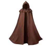 Cape d'Halloween pour homme, costume de chevalier templier, cape, manteau à capuche, robe Renaissance, veste, gothique, cosplay, tenue médiévale pour adultes, fête d'Halloween