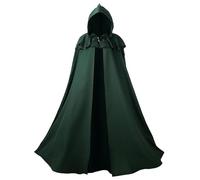 Cape d'Halloween pour homme, costume de chevalier templier, cape, manteau à capuche, robe Renaissance, veste, gothique, cosplay, tenue médiévale pour adultes, fête d'Halloween