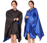 Cape d'Halloween tendance double couche réversible coupe-vent résistant aux intempéries vêtements d'extérieur pratique polyvalente sur le thème des jours de pluie Costume d'Halloween fête costumée