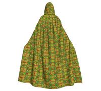 Cape d'Halloween unisexe à capuche - Grenouille complète imprimée pour adulte, pour cosplay, fête et événements à thème