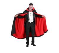 Cape Dracula noir-rouge - Cape de vampire extra longue pour Monsieur le Comte
