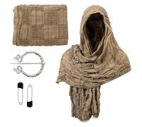 Cape du désert vieilli pour adulte - Écharpe pour événement à thème et bal masqué - Accessoire d'histoire, café, taille unique