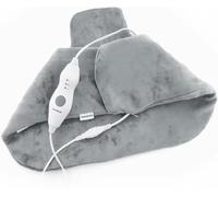 Cape electrique chauffante - Couverture Electrique pour la nuque - Soulage les Douleurs Dorsales Musculaires - Epaule et Nuque - 3 Niveaux de Température - 70W - Gris