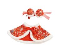 Cape épaisse pour animal domestique - Costume de Nouvel An chinois pour chien - Chaud - Costume d'hiver pour fête de printemps