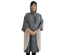 Cape For Fauteuil Roulant, Couverture Coupe-vent Chaude En Peluche Épaisse, Cape For Fauteuil Roulant Avec Capuche, Doublée De Poncho D'hiver, Adaptée Aux Hommes Et Aux Femmes(Gray,XL)