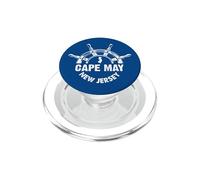 Cape Graphique Nautique Vintage mai New Jersey PopSockets PopGrip pour MagSafe