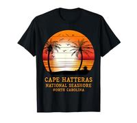 Cape Hatteras National Seashore, Caroline du Nord, Vintage Sun T-Shirt