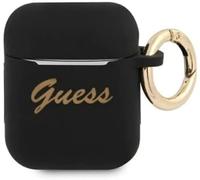 Cape iPhone Airpods Guess Vintage Original Silicone Preto