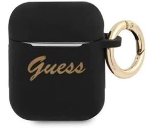 Cape iPhone Airpods Guess Vintage Original Silicone Preto