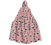 Cape Jedi à capuche pour chien adulte - Costume pour Halloween, Noël, cosplay, uniforme de vampire 150 cm