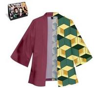 Cape Kimono Cosplay et Calendrier Demon Slayer 2022 en français Tomioka Giyuu Rouge S Rouge