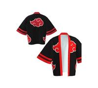 Cape Kimono Naruto Akatsuki Sect Noir/Rouge