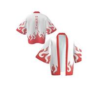 Cape Kimono Naruto Namikaze Minato Rouge/Blanc Blanc