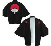 Cape Kimono Naruto Uchiha Sasuke Rouge/Noir Noir