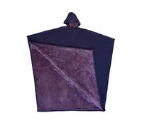 Cape lestée à capuche unisexe, coupe ample, couverture ample, chandail long surdimensionné, couverture confortable à porter, poncho cadeau, violet, taille unique