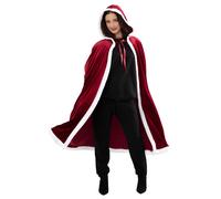 Cape longue de Noël luxe adulte - Rouge