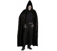 Cape Longue Noire Avec Capuche - WIDMANN - 142 Cm - Mixte - Intérieur