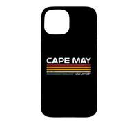 Cape May, New Jersey, Motif côtier Vintage à Rayures rétro Coque pour iPhone 15
