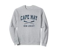 Cape May New Jersey Vintage Nautical Paddles Sports Rampes Sweatshirt